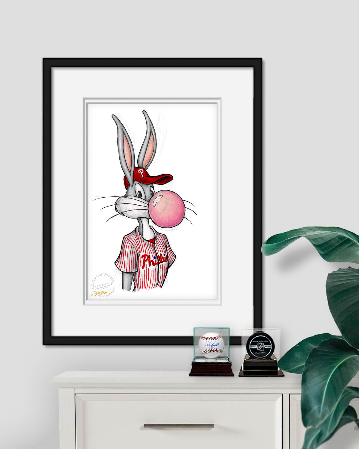 Bubblegum Bugs x MLB Phillies Limited Edition Fine Art Print