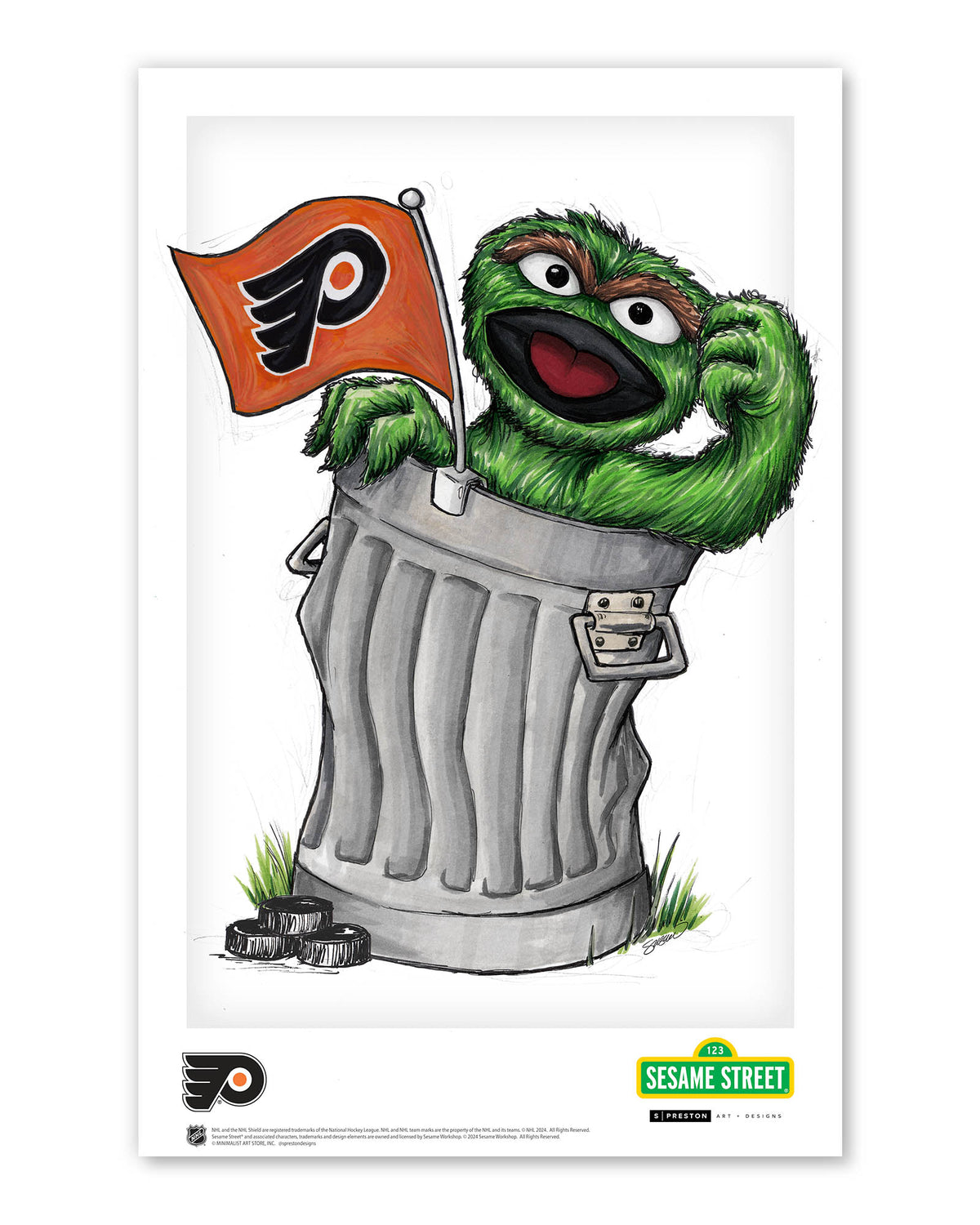 Oscar Rep Your Colours x NHL Flyers Limited Edition Art Print