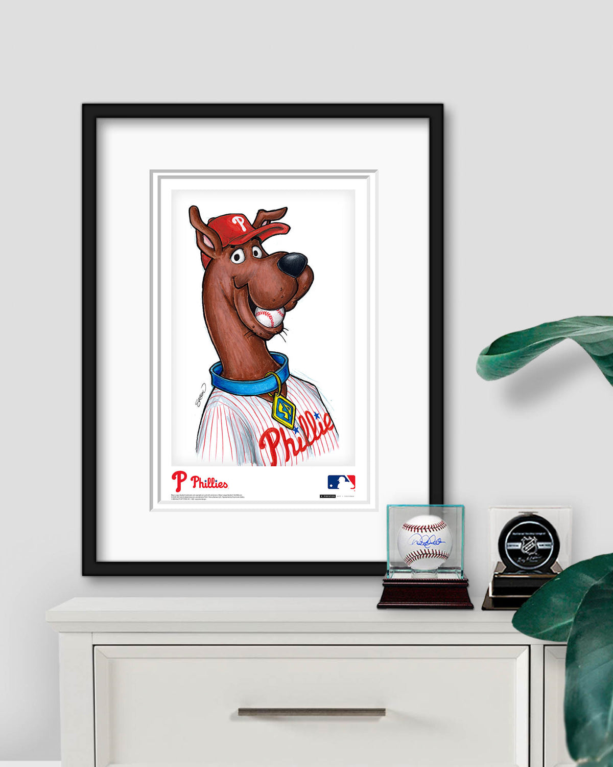 Scooby Doo x MLB Phillies Limited Edition Art Print