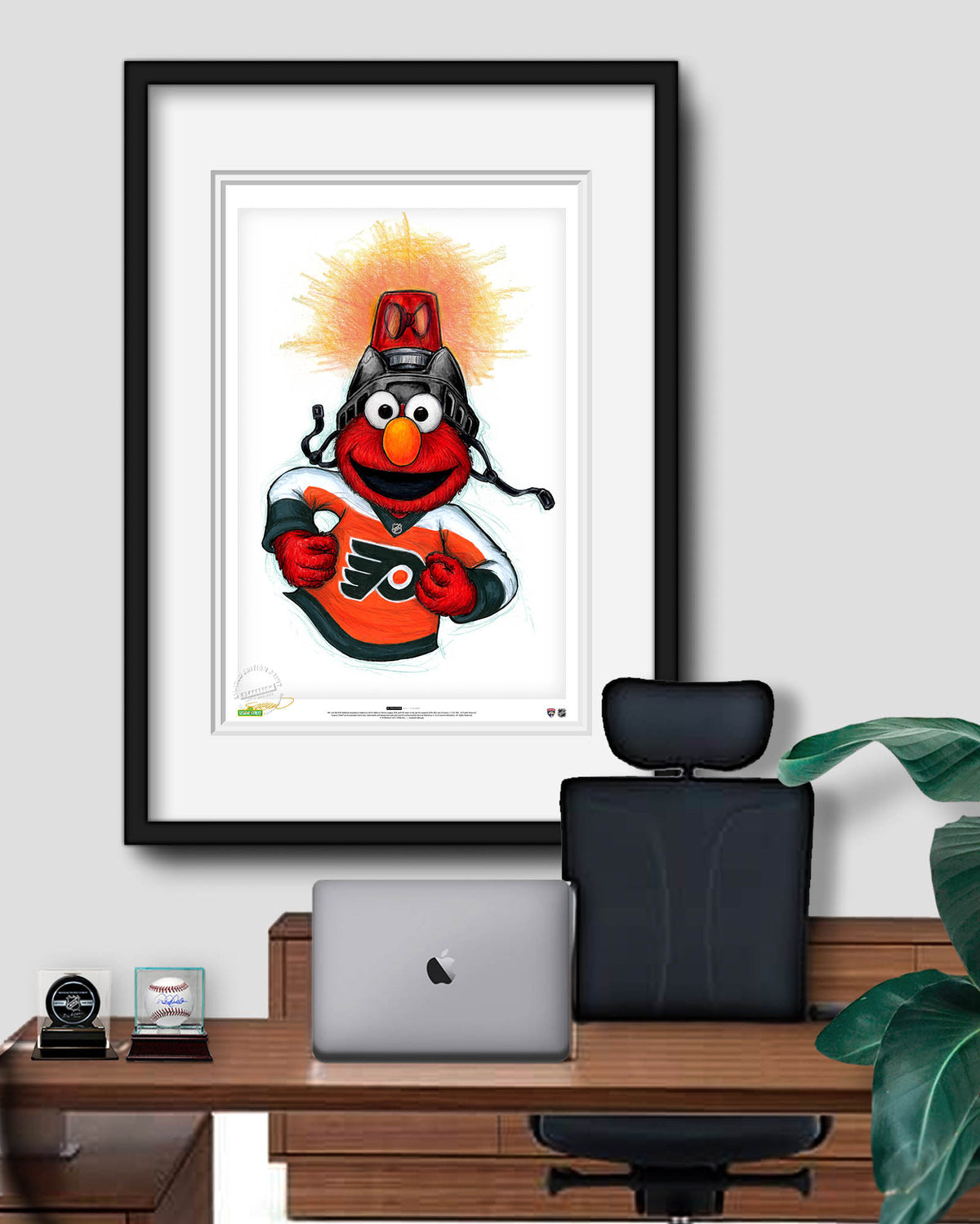 Elmo Loves Goals! x NHL Flyers Limited Edition Art Print
