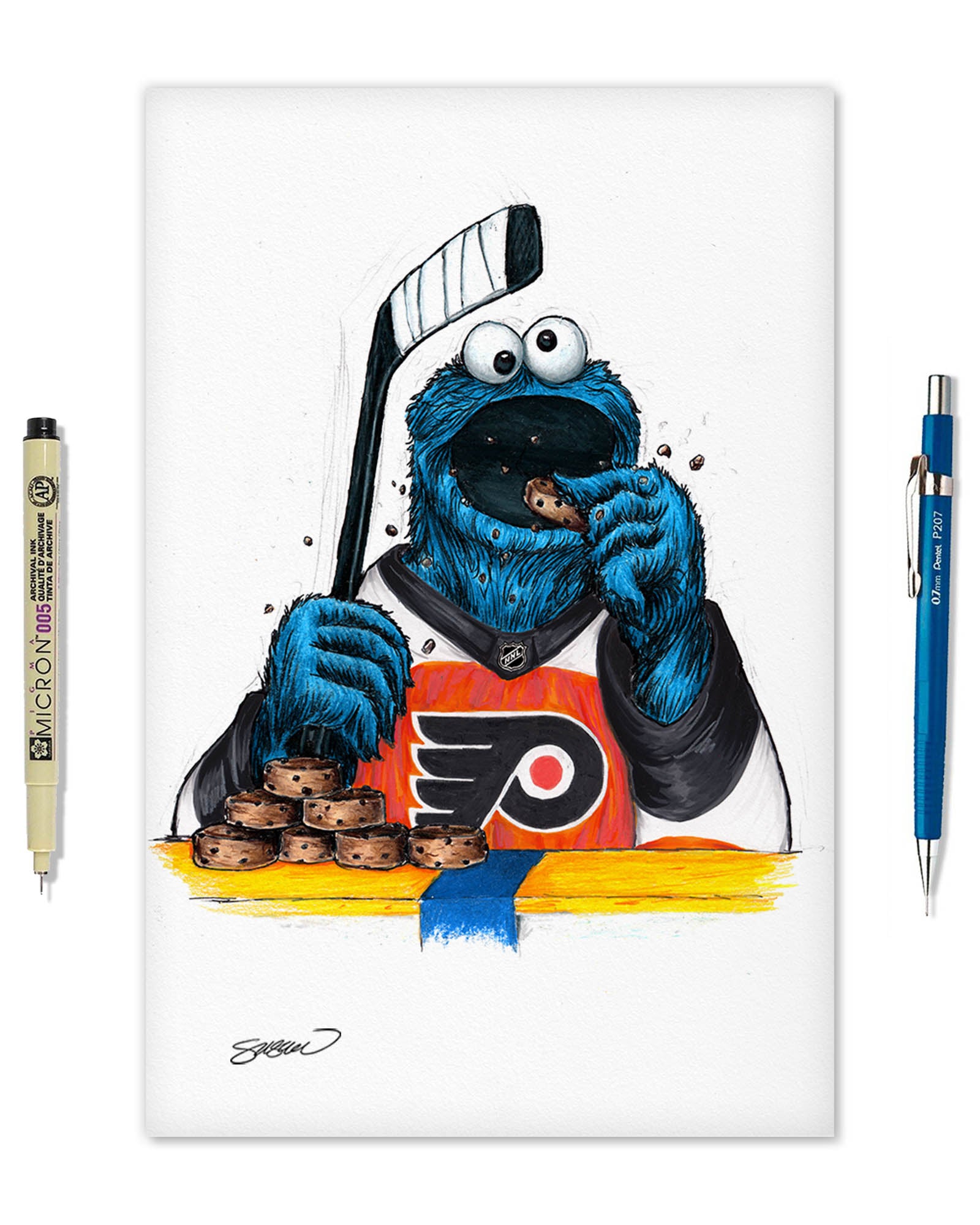 Cookie Monster x NHL - Sesame Street - Philadelphia Flyers S