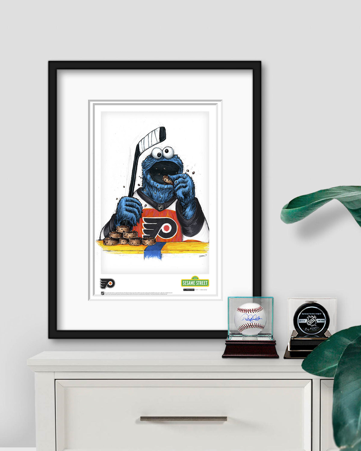 Cookie Monster x NHL Flyers Limited Edition Art Print