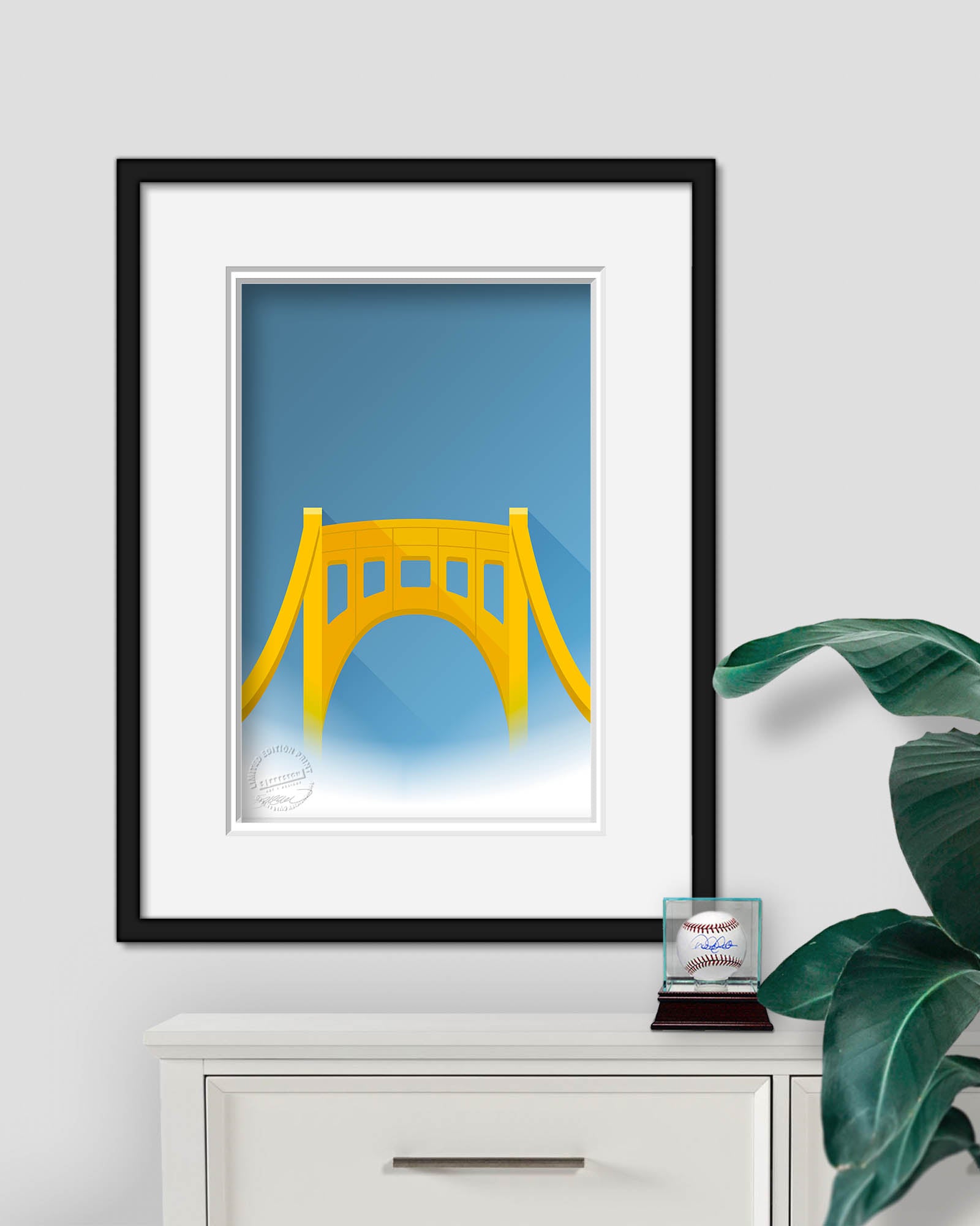 Clemente Bridge Minimalist Fine Art Print by S. Preston