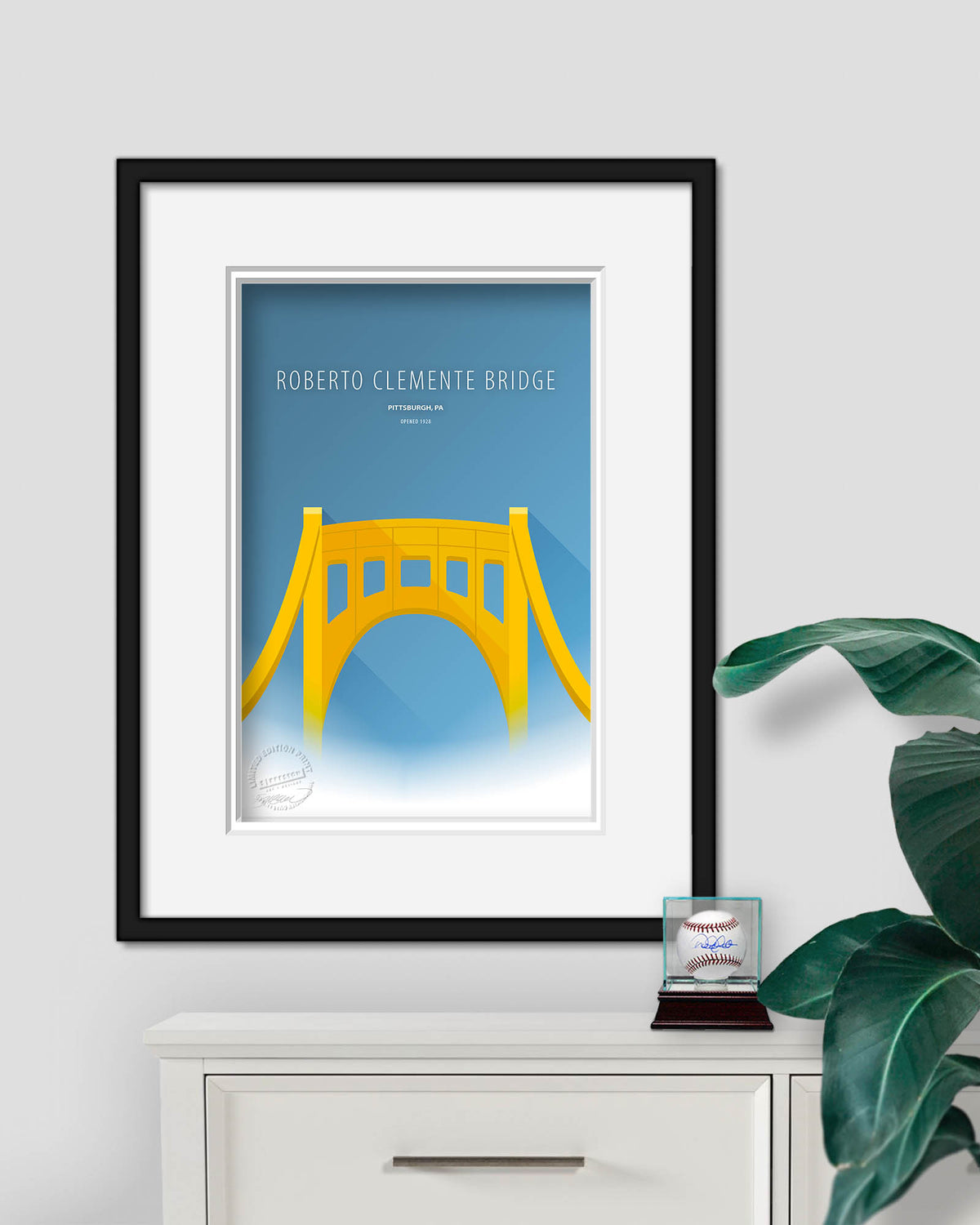 Minimalist Clemente Bridge - Pittsburgh