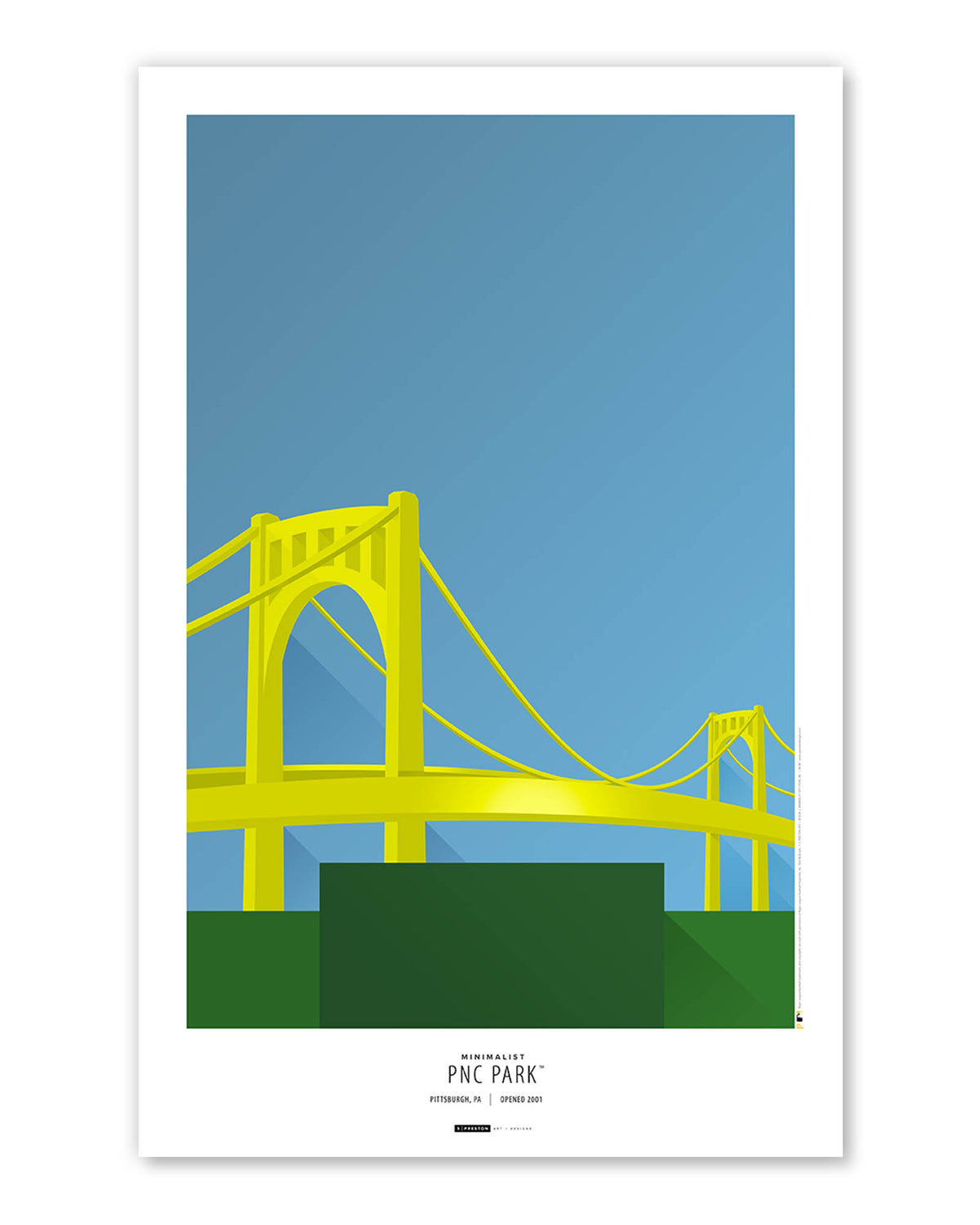 Minimalist PNC Park Art Print