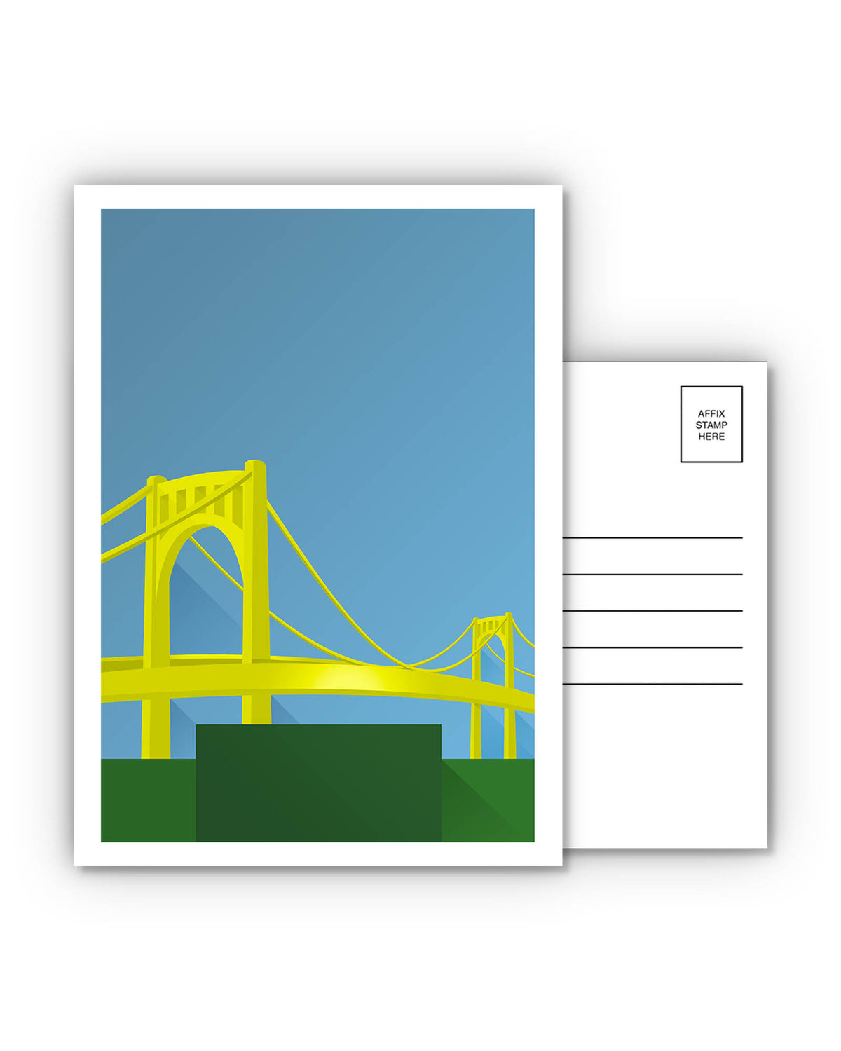 Minimalist PNC Park Postcard