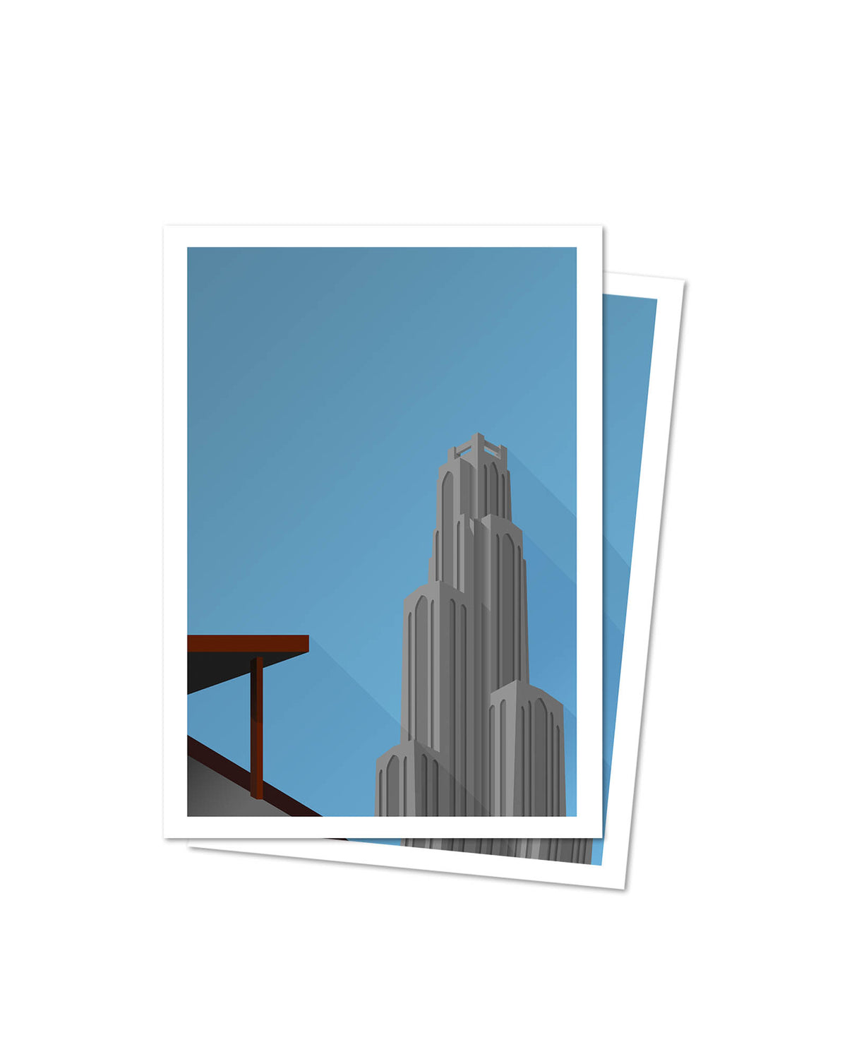 Minimalist Forbes Field Postcard