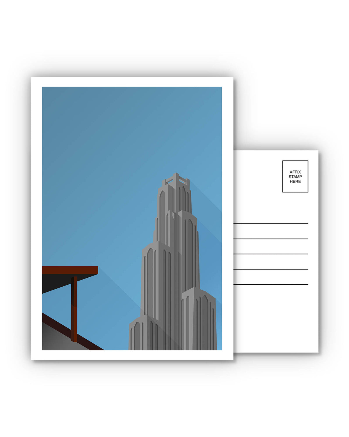 Minimalist Forbes Field Postcard