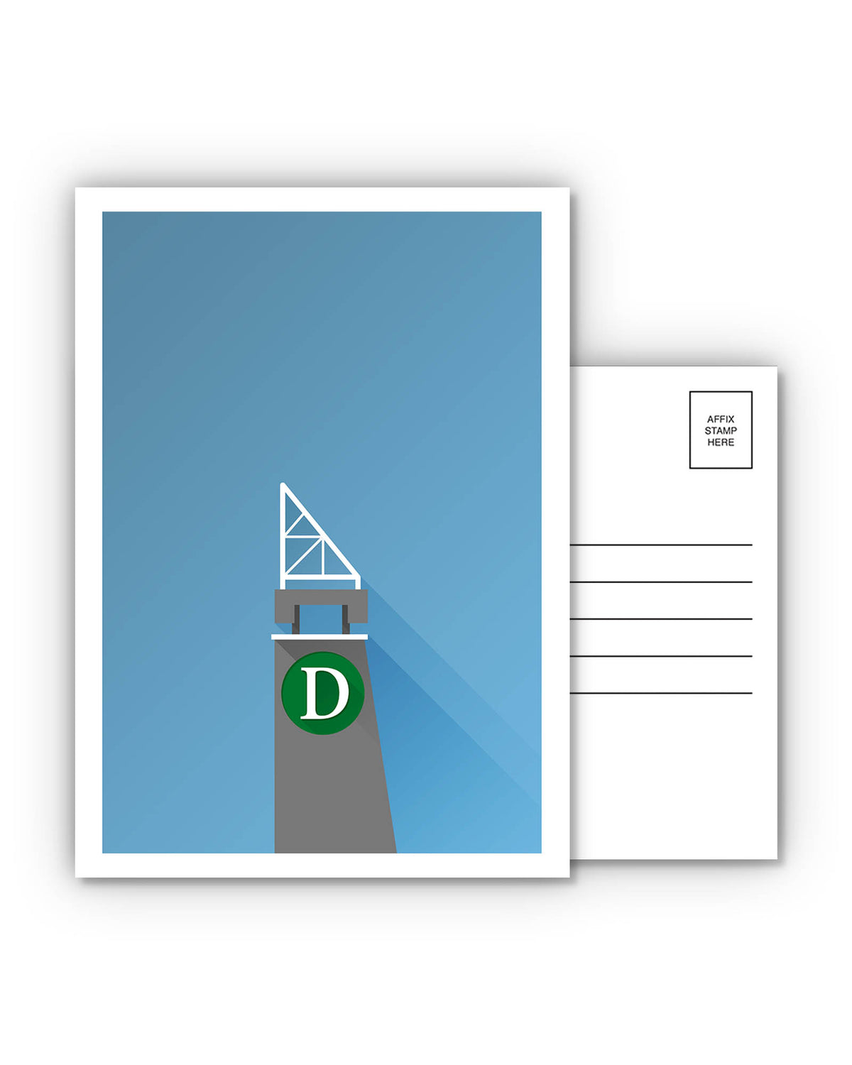 Minimalist Three Rivers Stadium Postcard