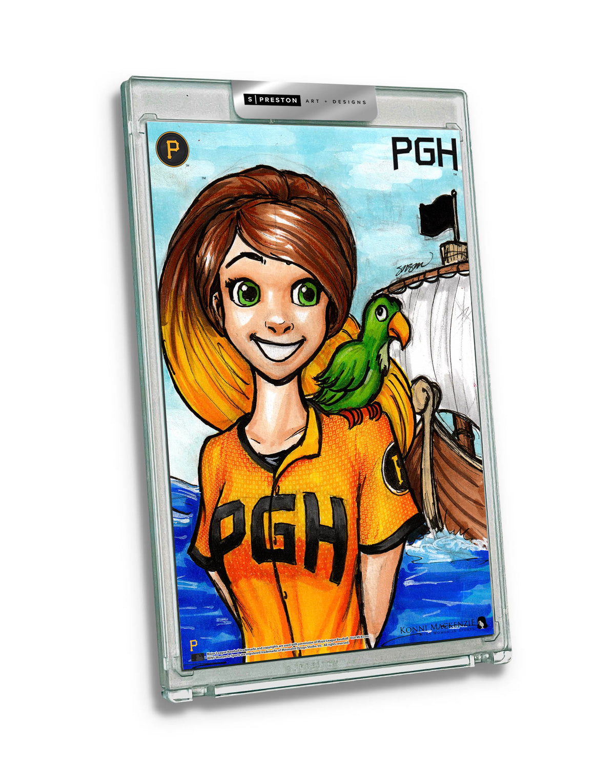 WinS® Pittsburgh Pirates City Connect - Konni Mackenzie Art Card Slab