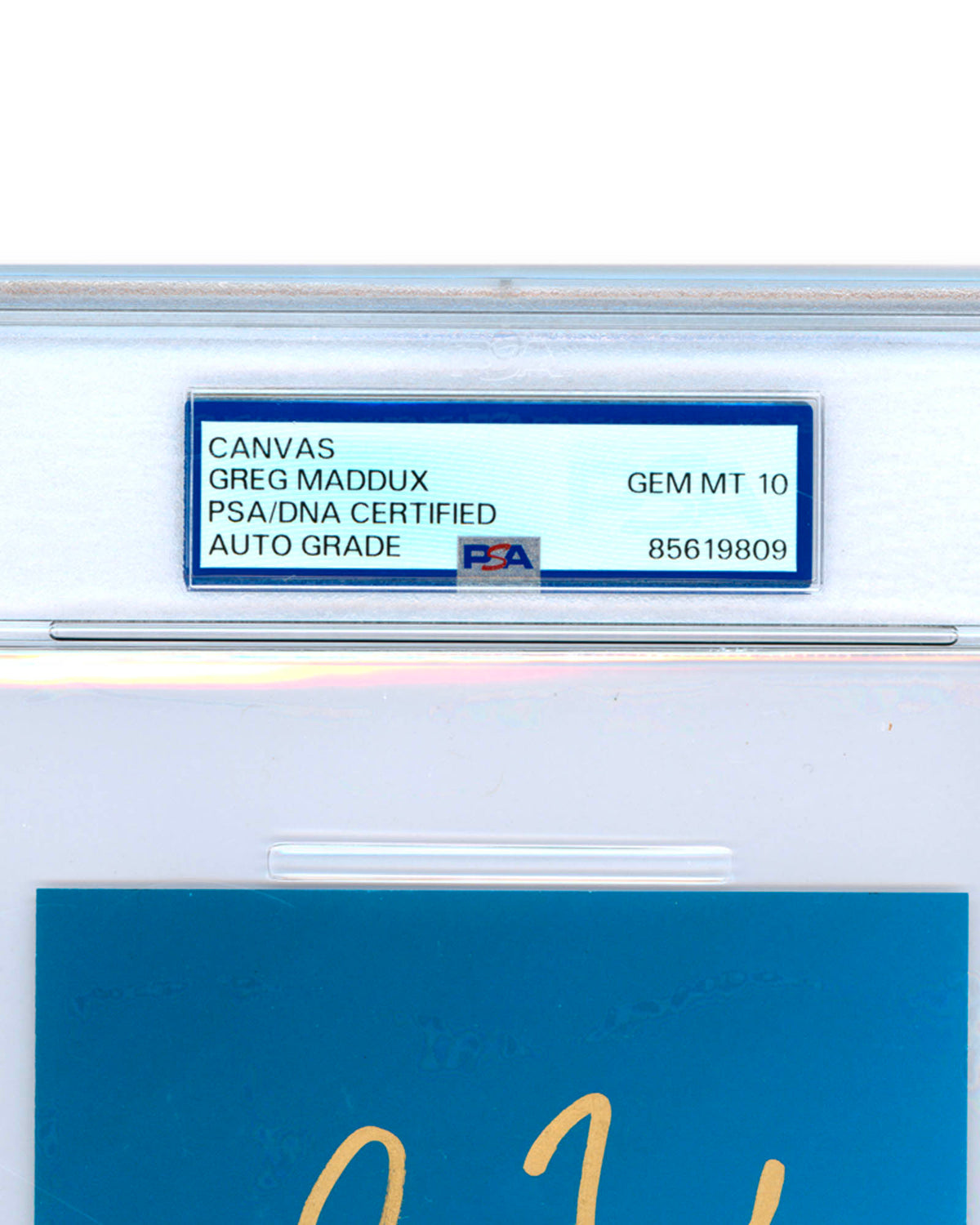Minimalist Wrigley Field - Greg Maddux Autographed - Art Slab - PSA Gem Mint 10