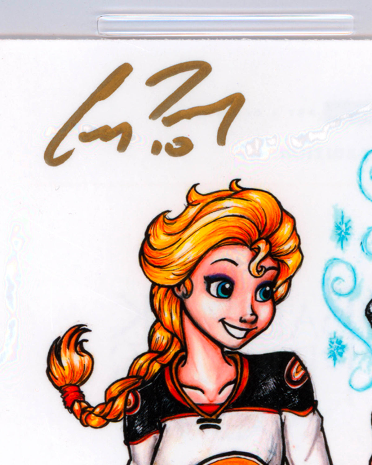 Ballpark Princess - Corey Perry Autographed - Art Slab - PSA Gem Mint 10