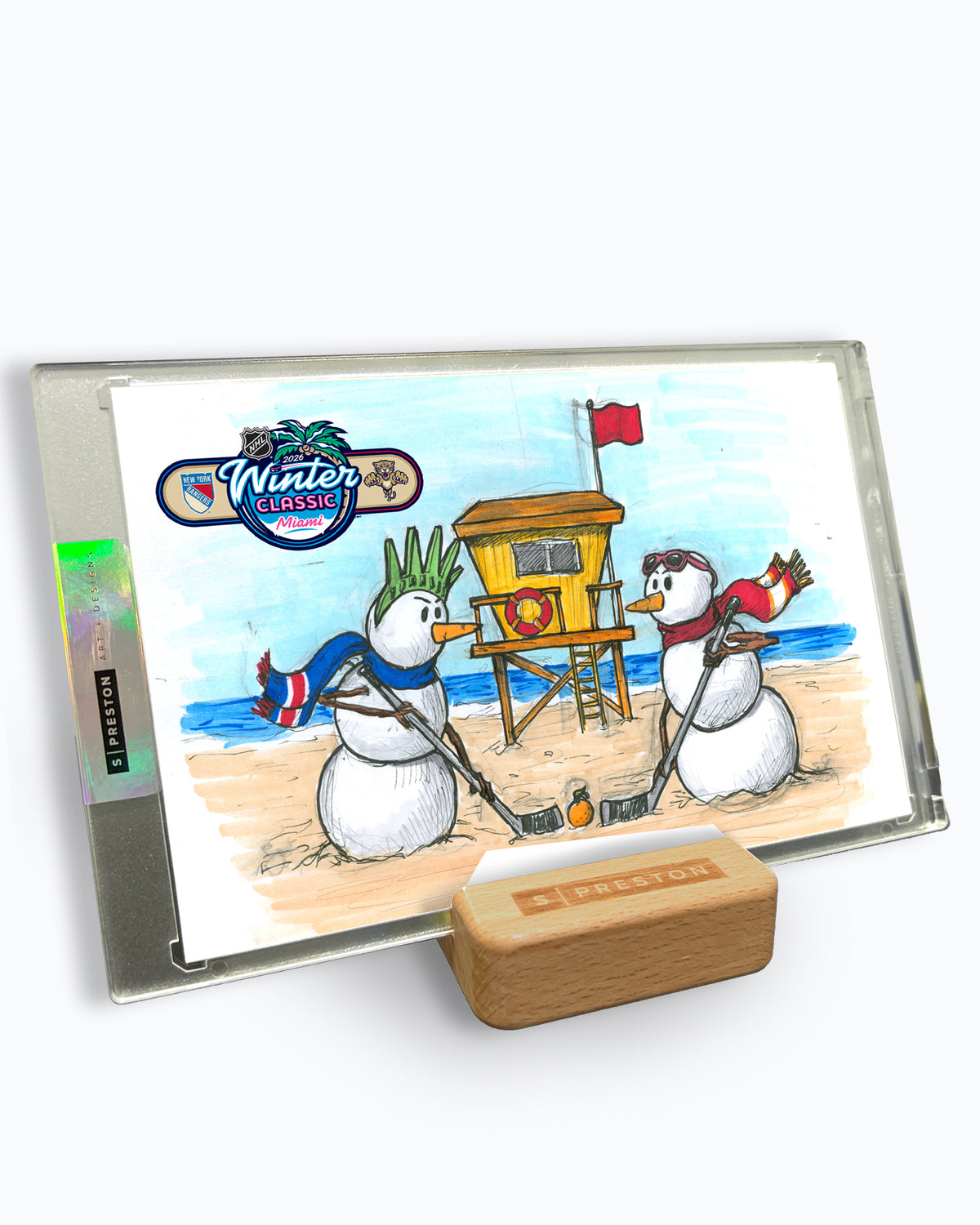 2026 NHL Winter Classic Sketch Limited Edition Art Slab