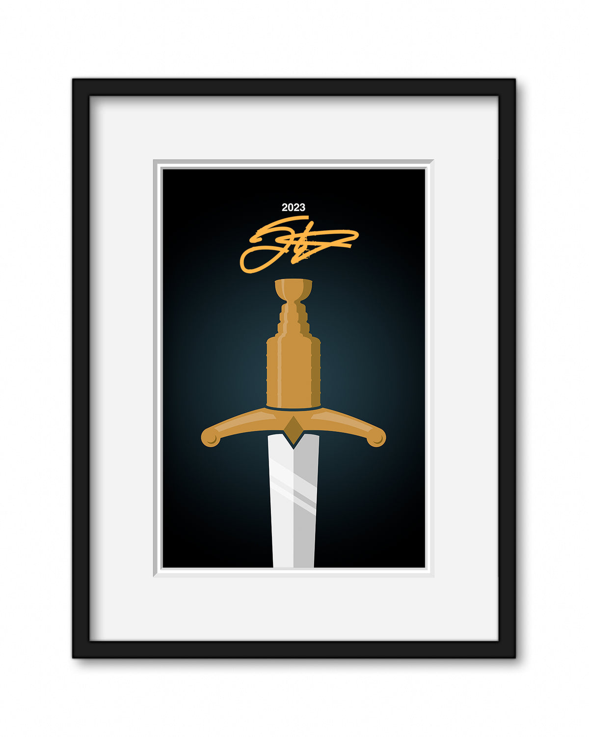 Minimalist Stanley Cup 2023 - Jack Eichel Autograph - Authenticated