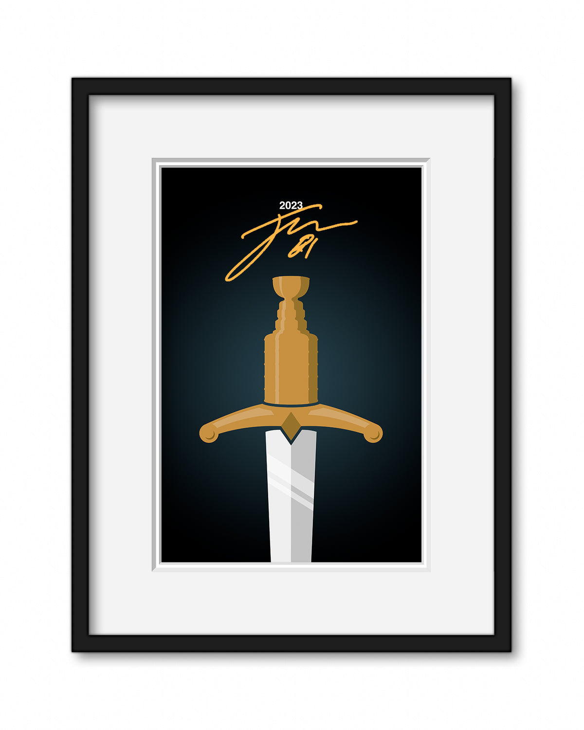 Minimalist Stanley Cup 2023 - Marchessault Autograph - Authenticated