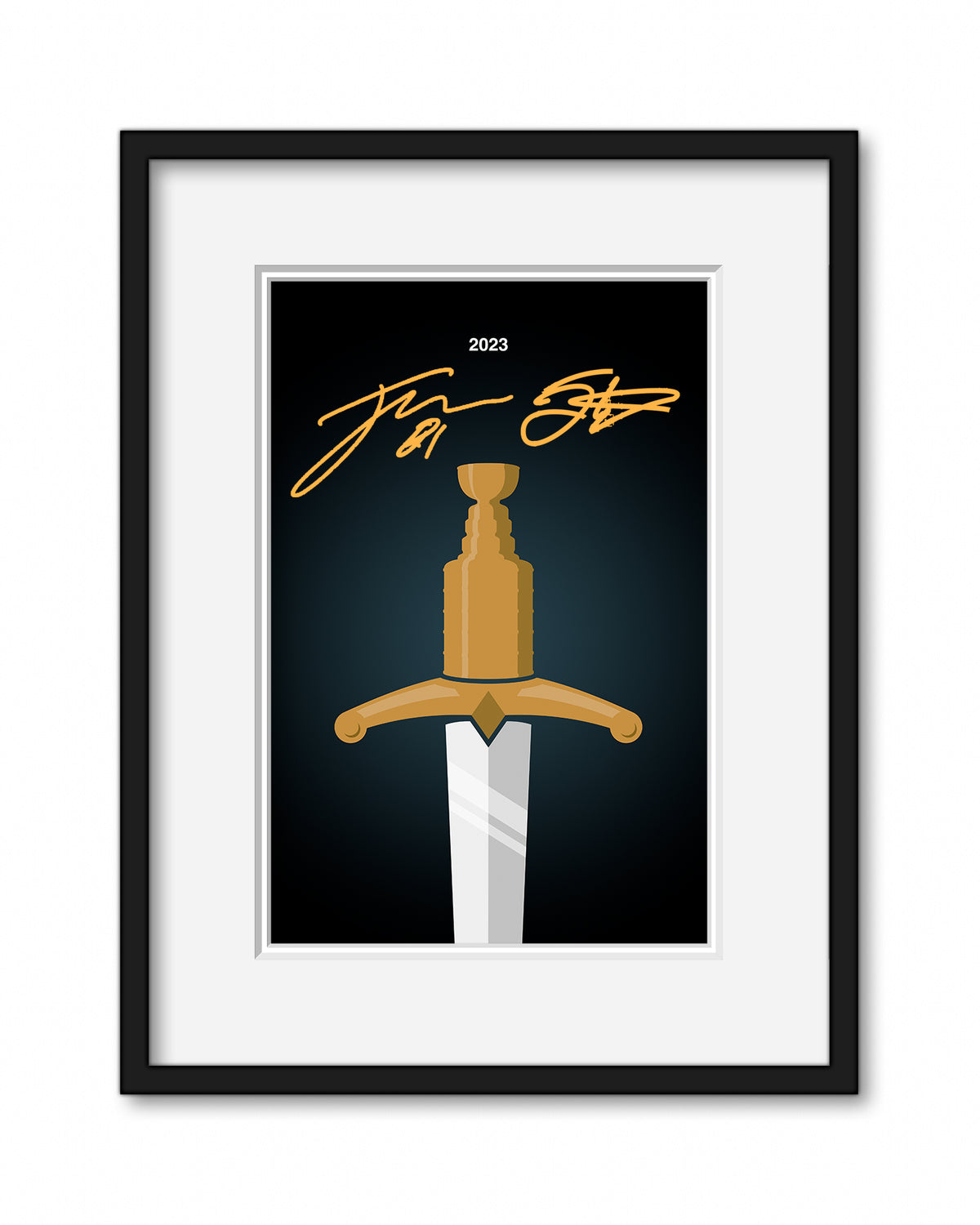 Minimalist Stanley Cup 2023 - Eichel x Marchessault Autograph - Authenticated