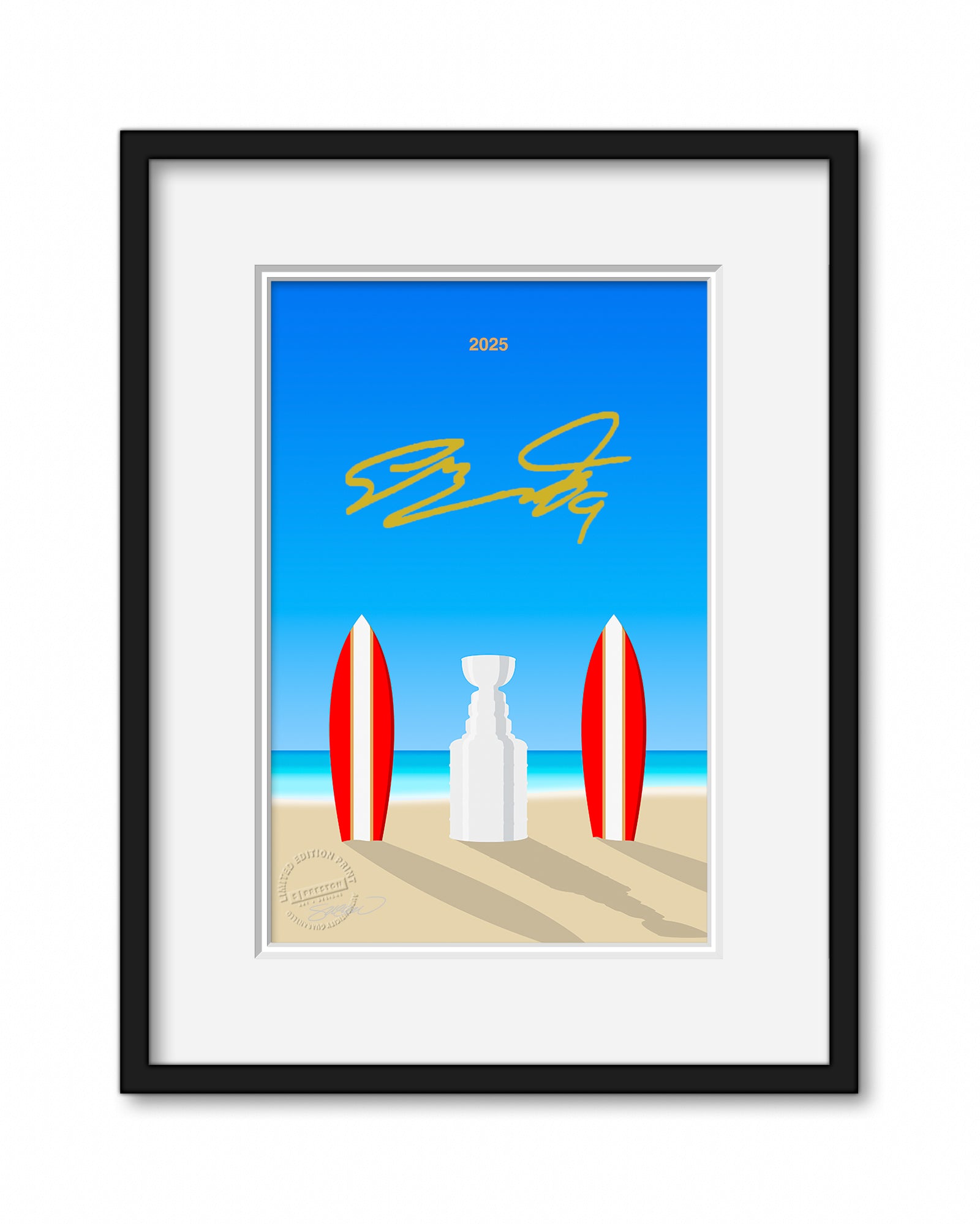 Minimalist Stanley Cup Champion 2025 Florida Panthers Limited Ed