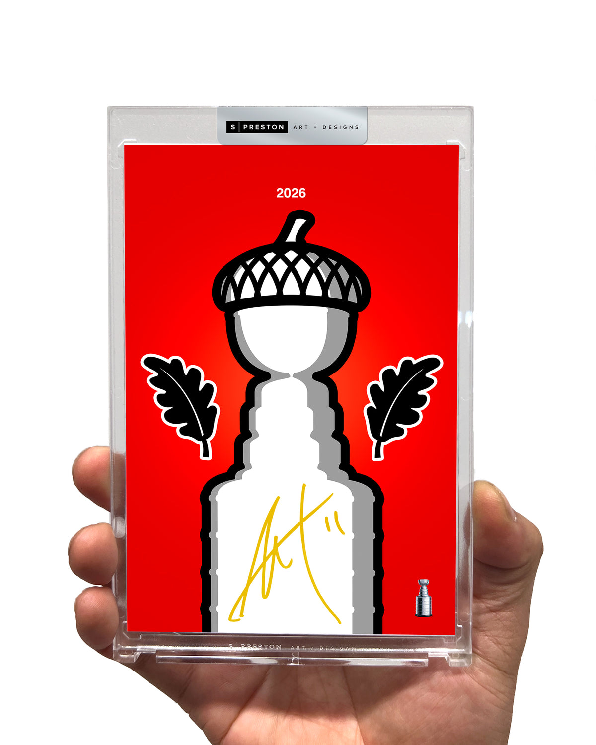 Minimalist Stanley Cup 2026 Autographed Jordan Staal Art - Authenticated