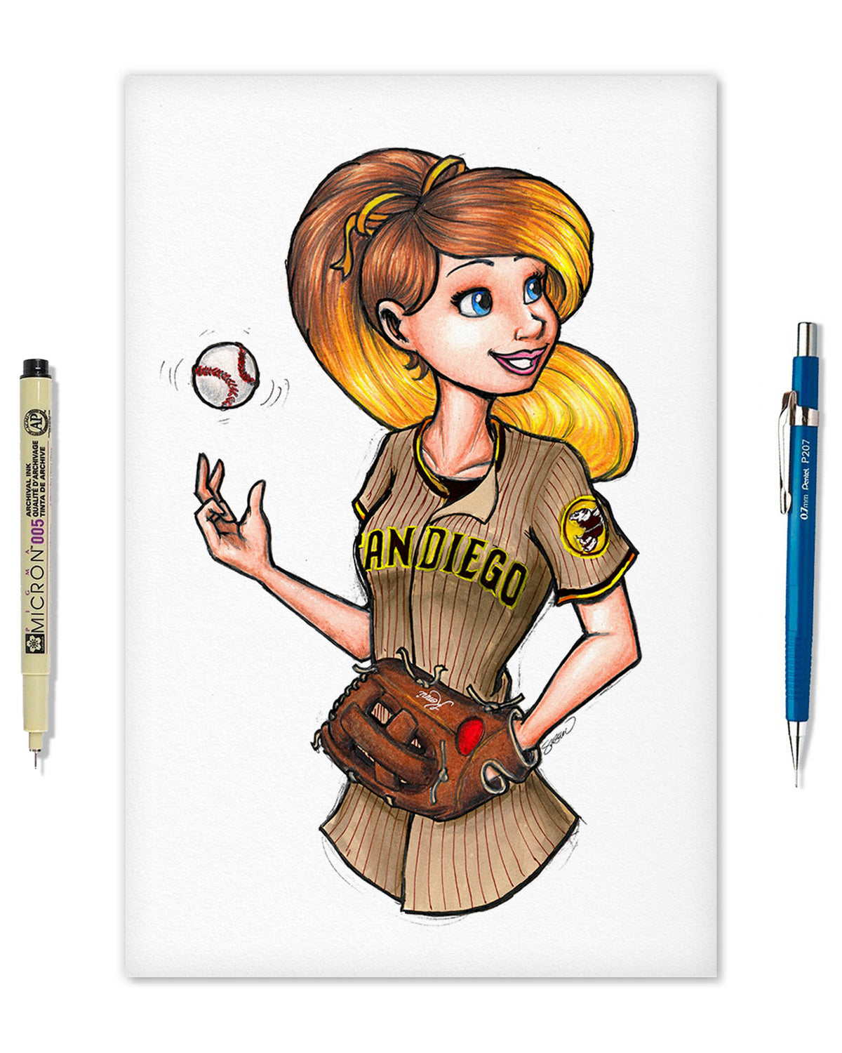 WinS® She Can Pitch - Padres - Konni Mackenzie