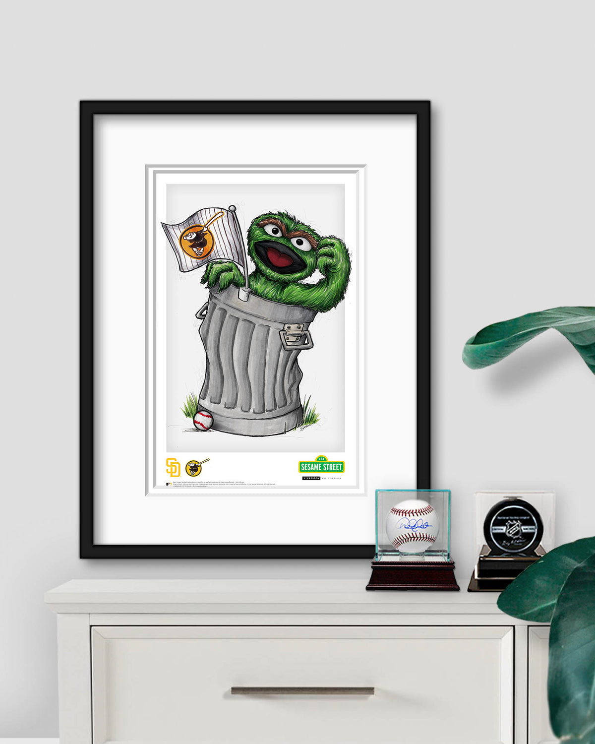 Oscar Rep Your Colours x MLB Padres Limited Edition Art Print