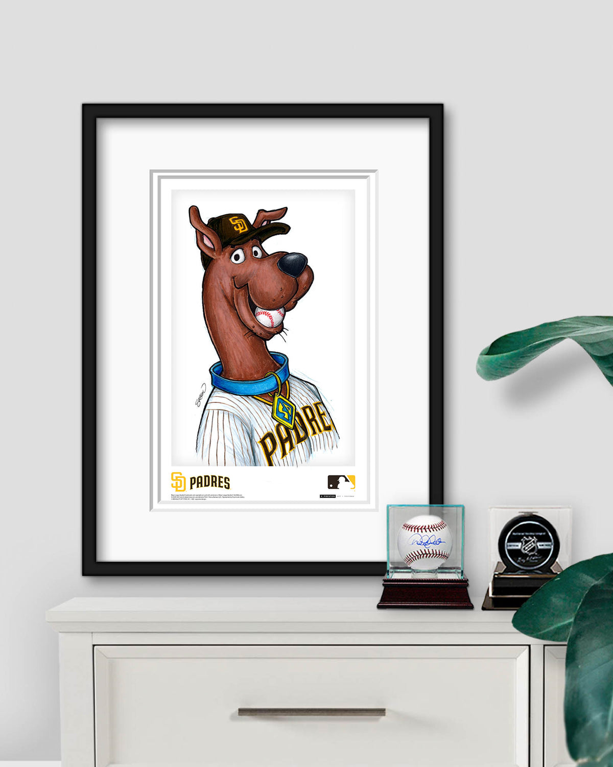 Scooby Doo x MLB Padres Limited Edition Art Print