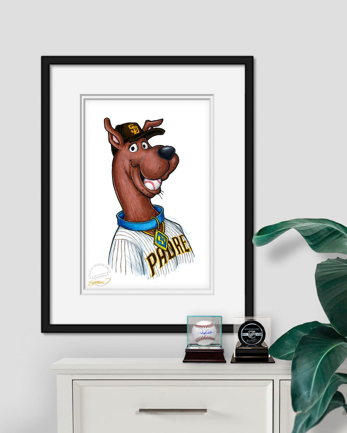 Scooby Doo x MLB Padres Limited Edition Art Print