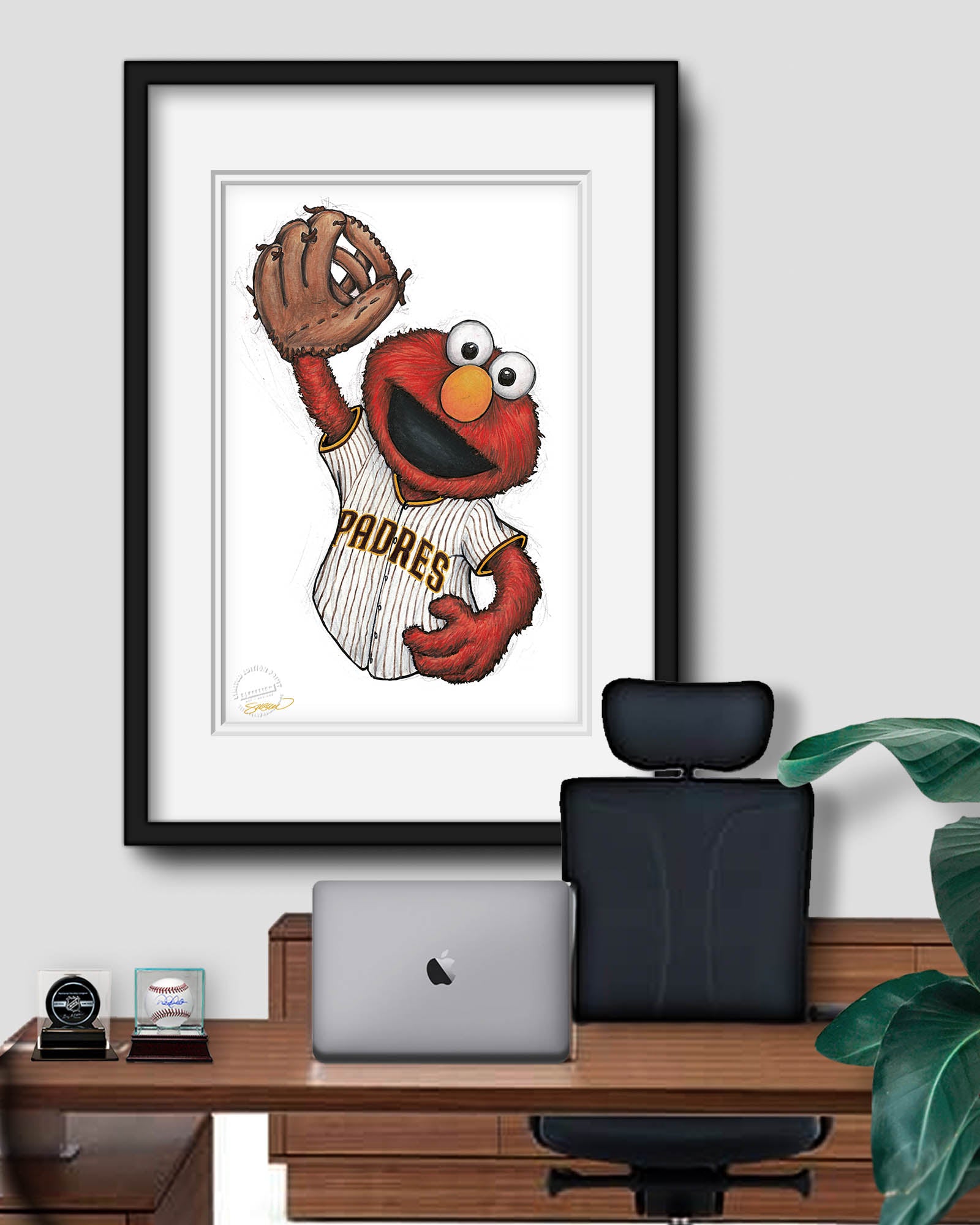 Sesame Street x MLB - San Diego Padres by S. Preston Art Print – S