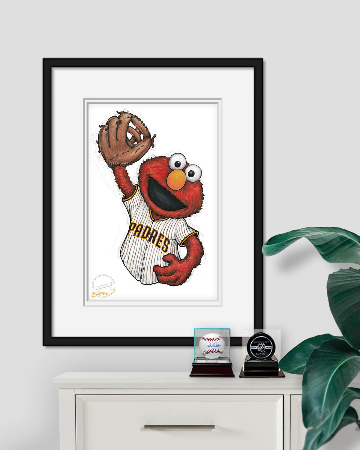 ELMO x MLB Padres Limited Edition Fine Art Print