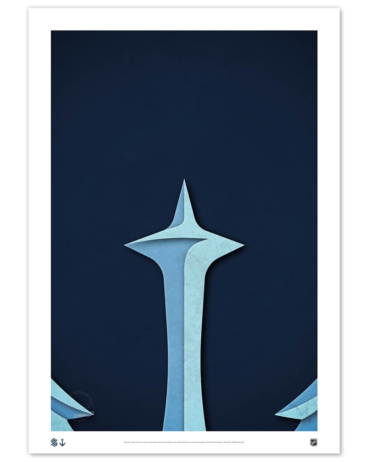 Minimalist Logo - Seattle Kraken