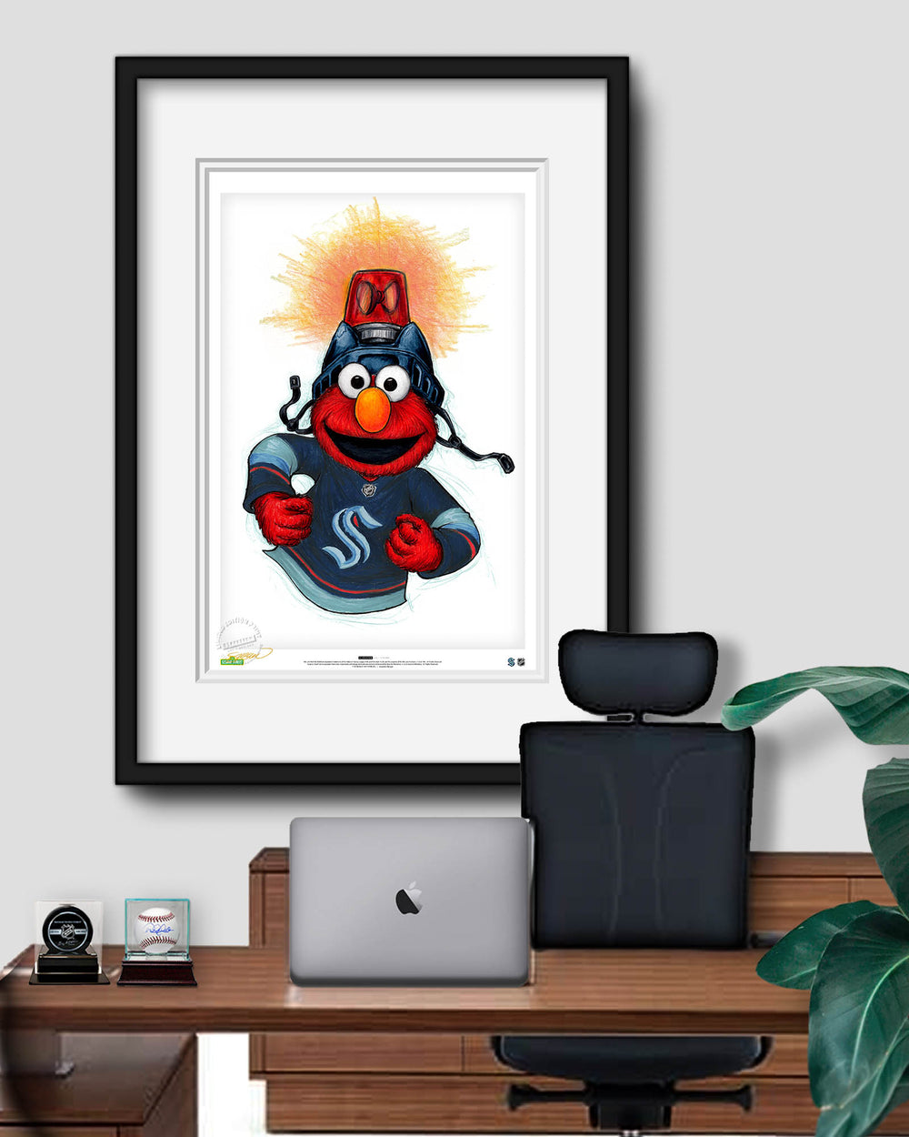 Elmo Loves Goals x Seattle Kraken | Sesame Street NHL – S. Preston Art ...
