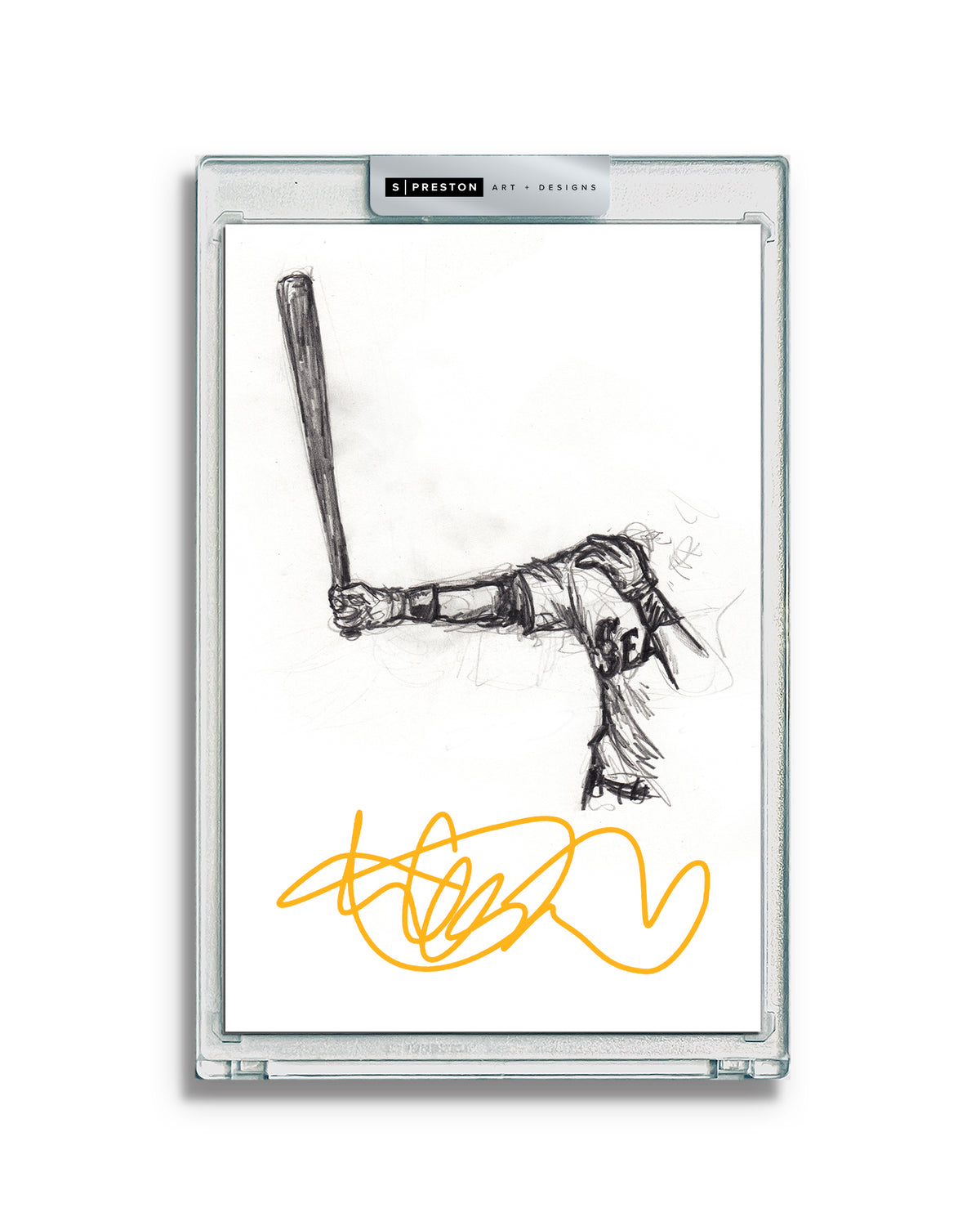 Welcome Back To Seattle Sketch - Ichiro Suzuki Autographed Print - Authenticated