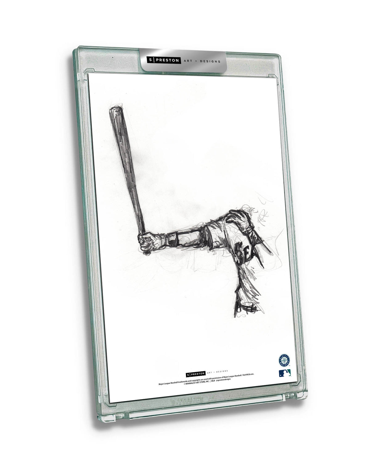 Welcome Back to Seattle Sketch Art Card Slab