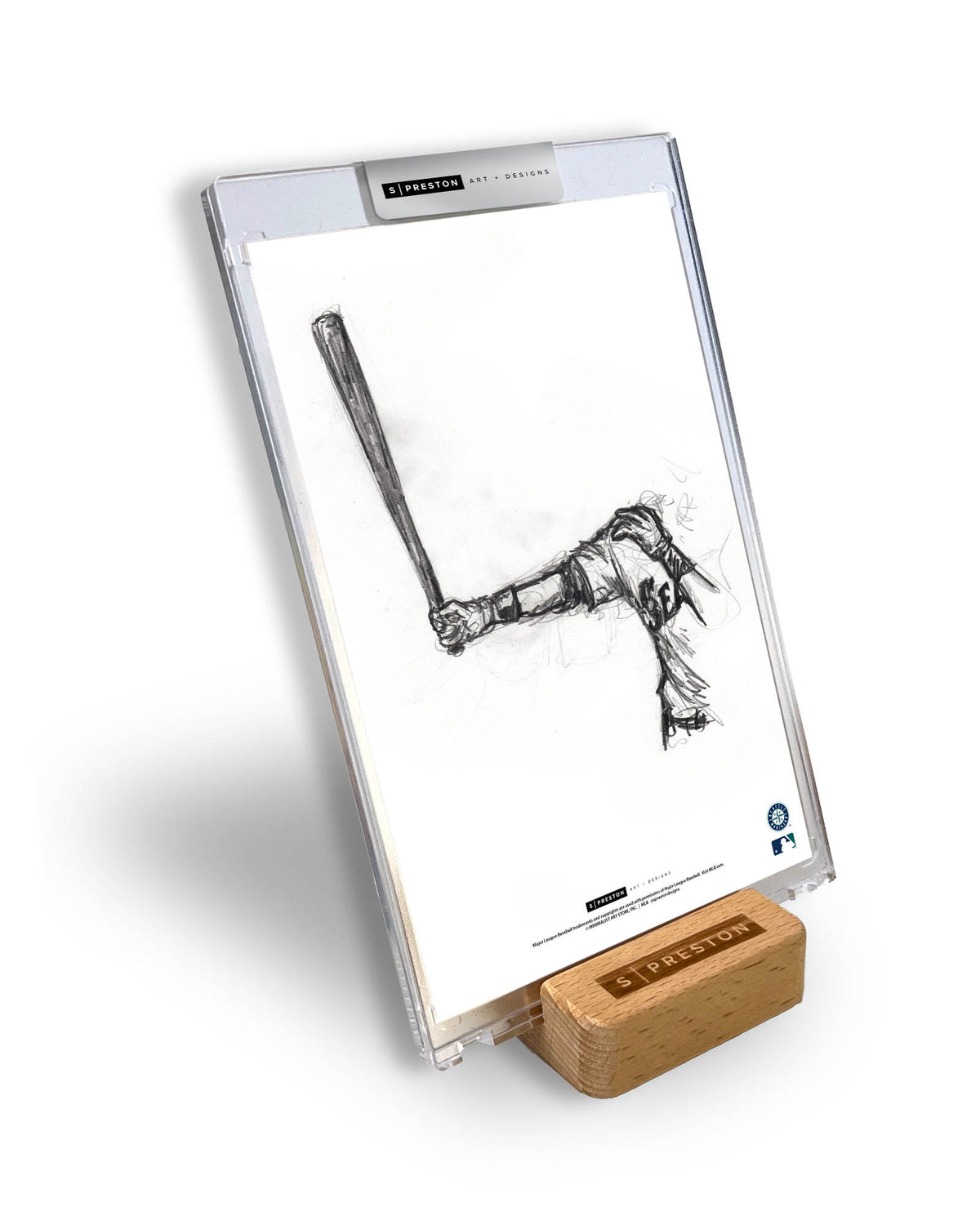 Welcome Back to Seattle Sketch Art Card Slab