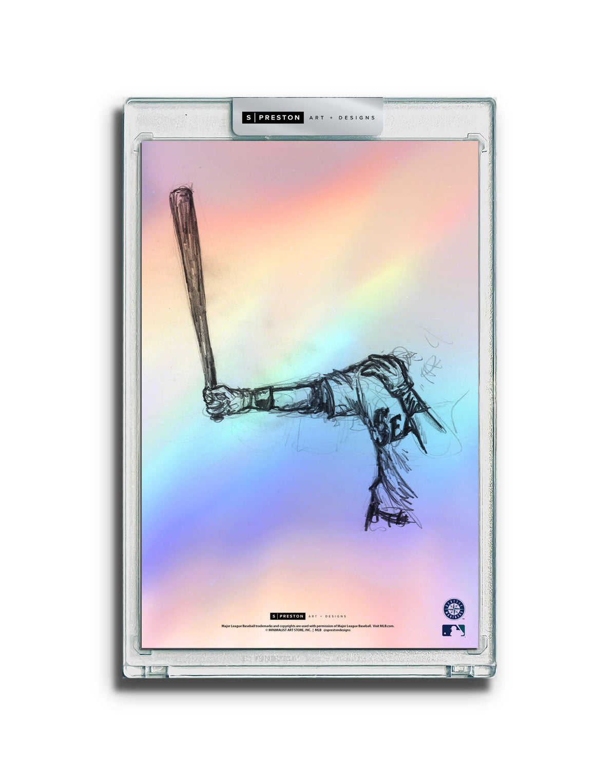 Welcome Back to Seattle Sketch Art Card Slab