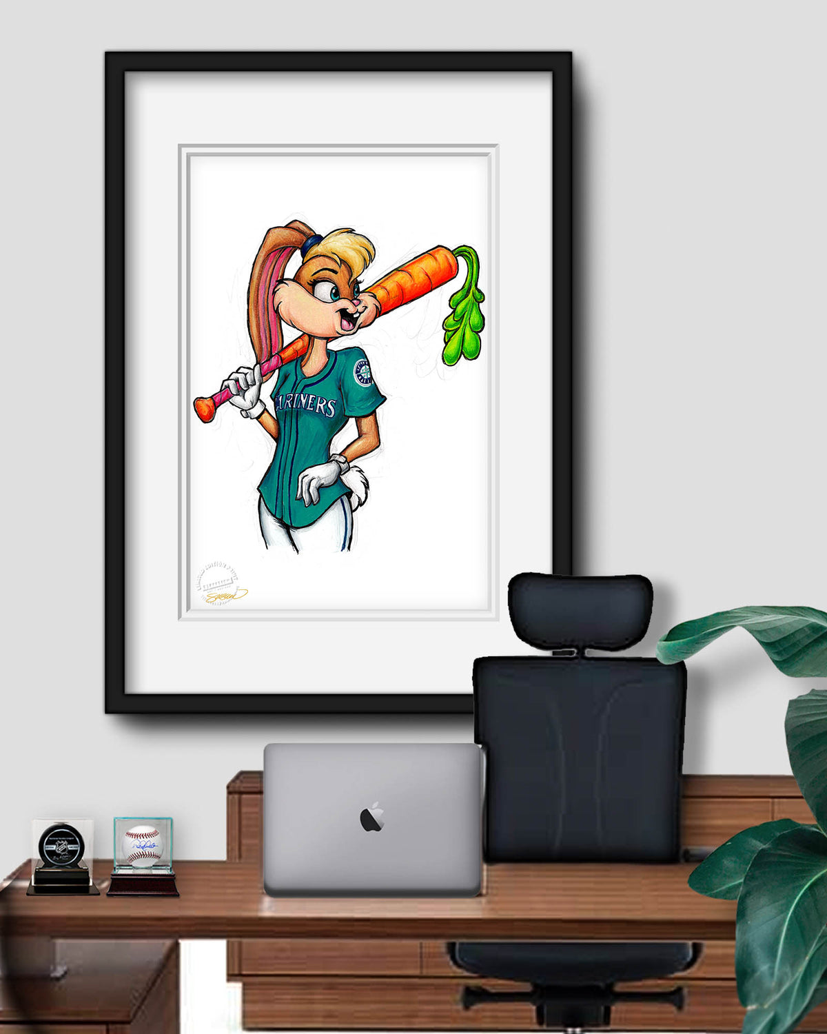 Lola Bunny x MLB Mariners Limited Edition Fine Art Print