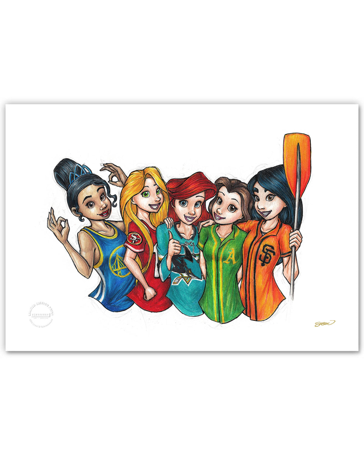 SF Bay Area Princess Fine Art Print