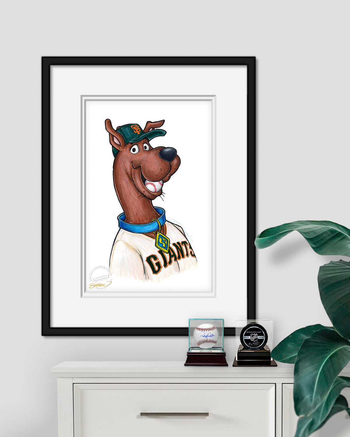 Scooby Doo x MLB Giants Limited Edition Art Print