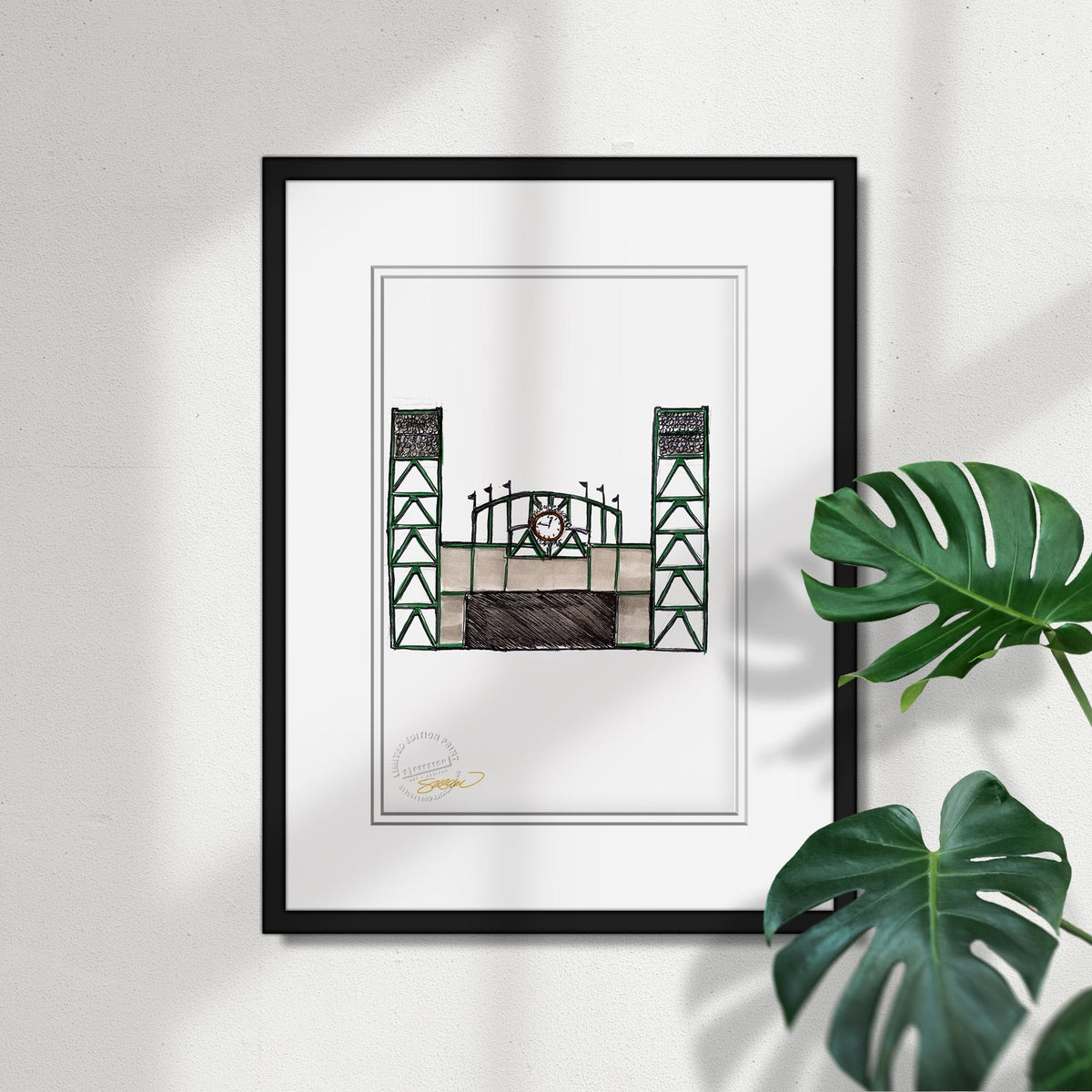 Oracle Park Ink Sketch Limited Edition Fine Art Print