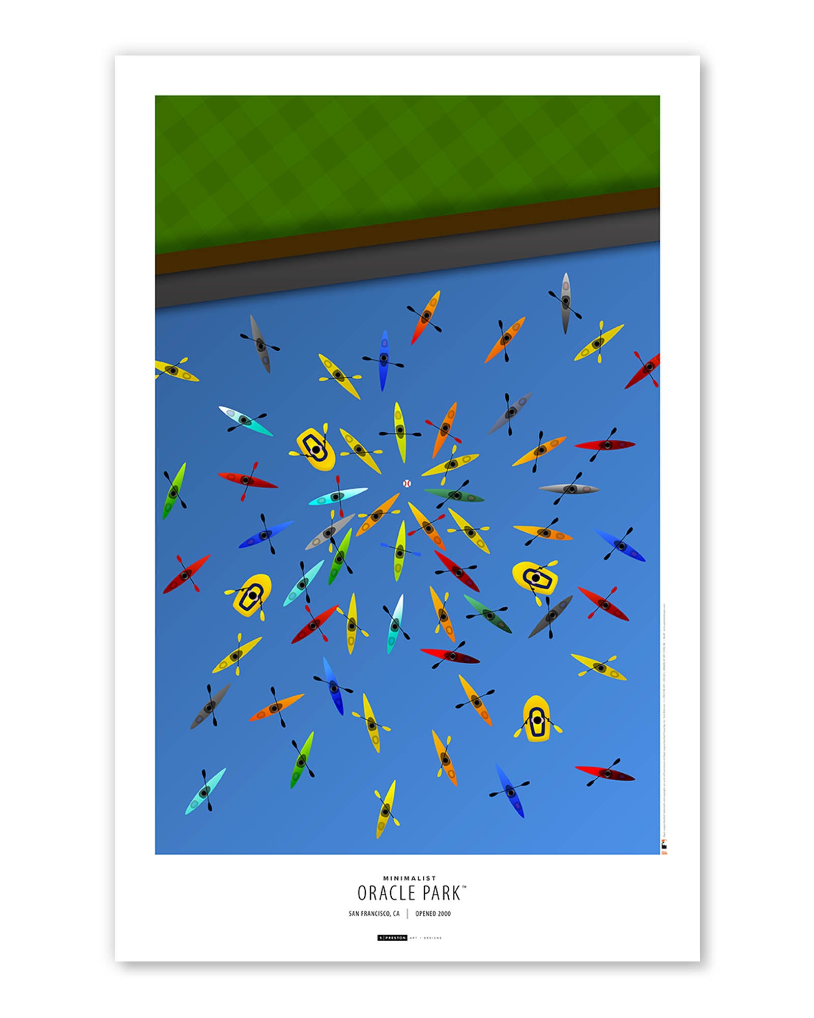 Oracle Park McCovey Cove Art Print | SF Giants – S. Preston Art +