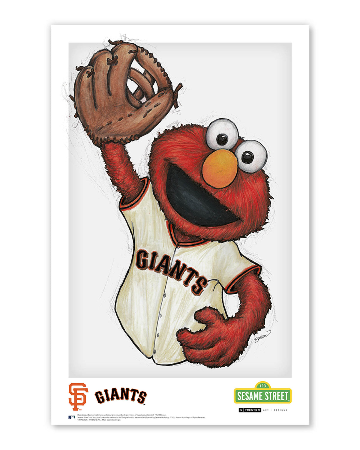 ELMO x MLB Giants Limited Edition Art Print