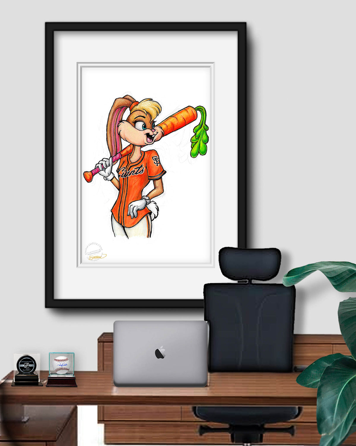 Lola Bunny x MLB Giants Limited Edition Fine Art Print