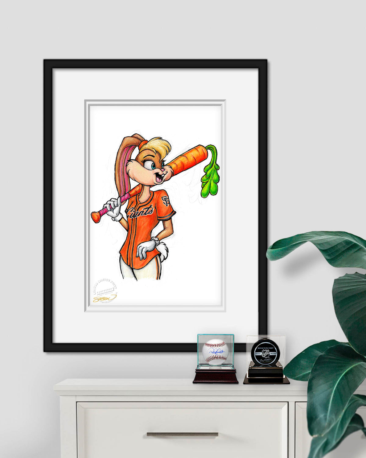 Lola Bunny x MLB Giants Limited Edition Fine Art Print