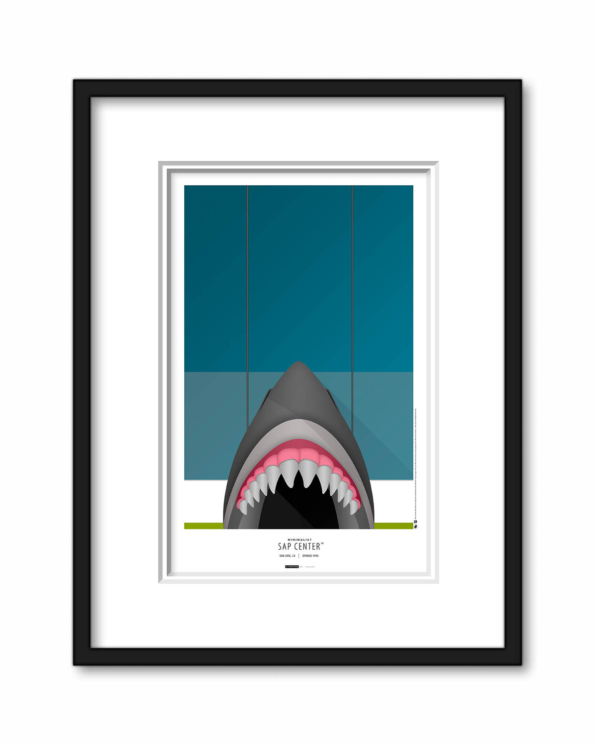 Minimalist SAP Center Art Print