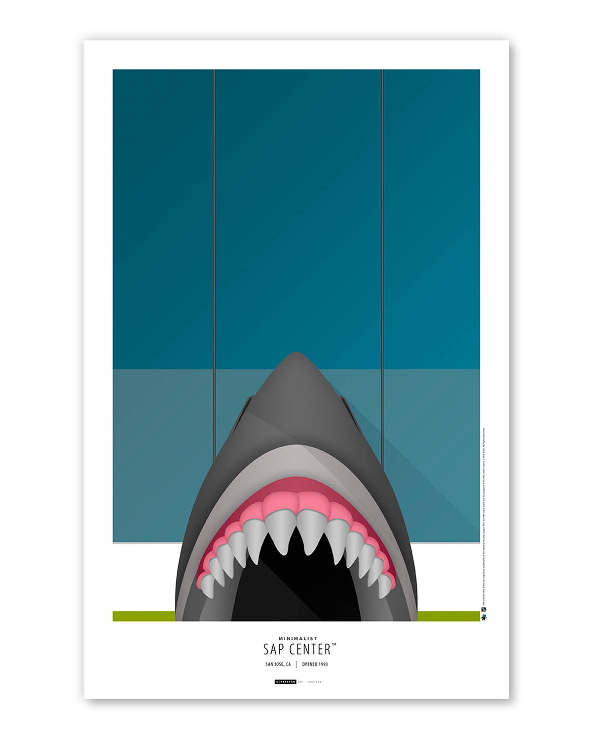 Minimalist SAP Center Art Print