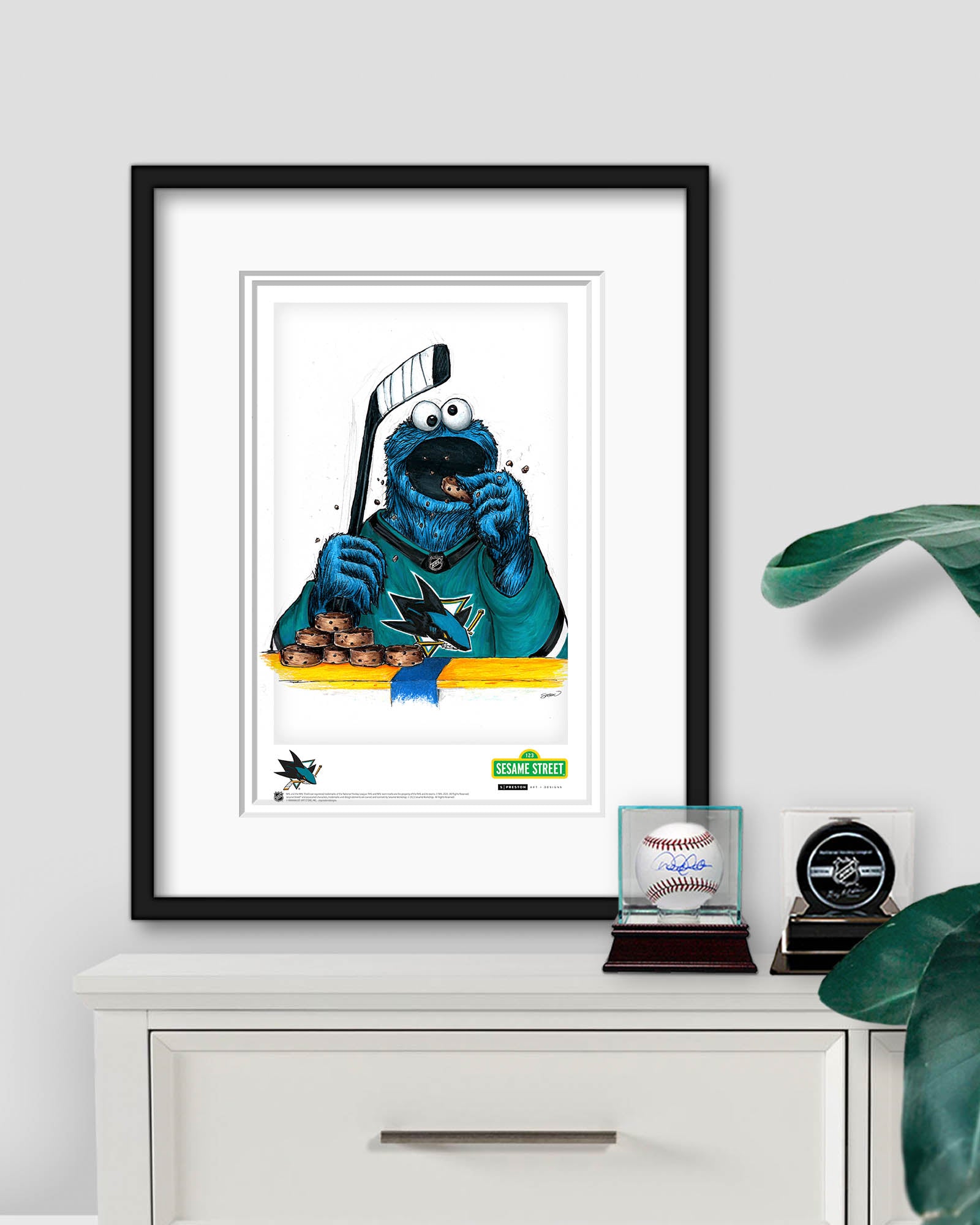 Cookie Monster x NHL - Sesame Street - San Jose Sharks S. Preston