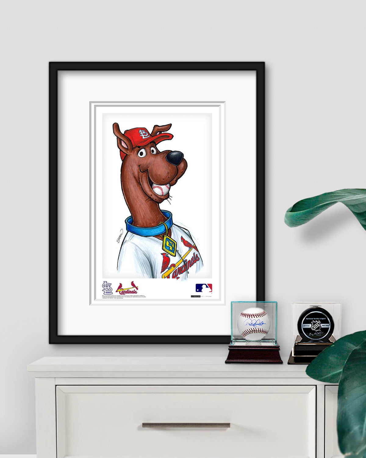 Scooby Doo x MLB Cardinals Limited Edition Art Print