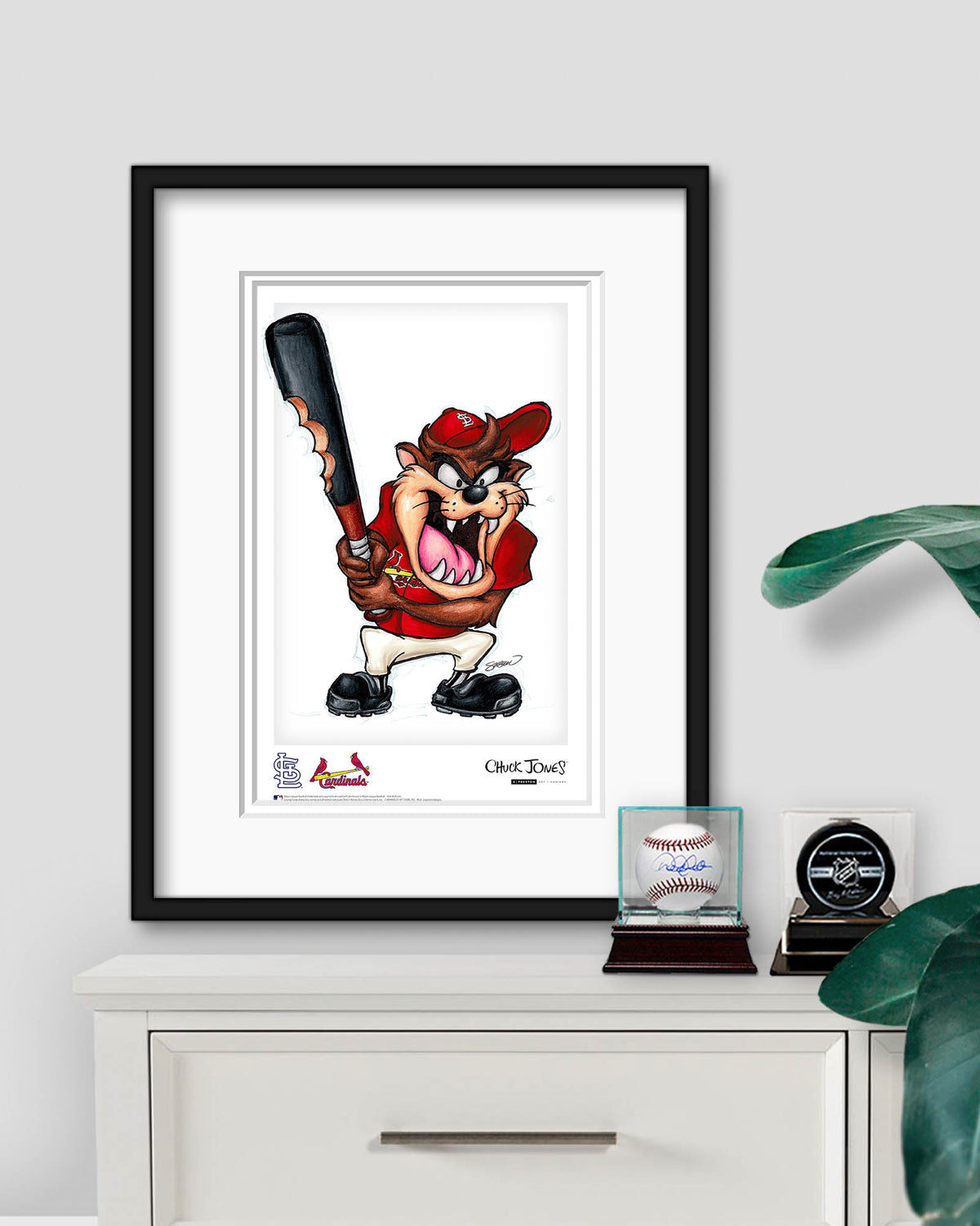 Taz On Deck x MLB Cardinals Limited Edition Art Print