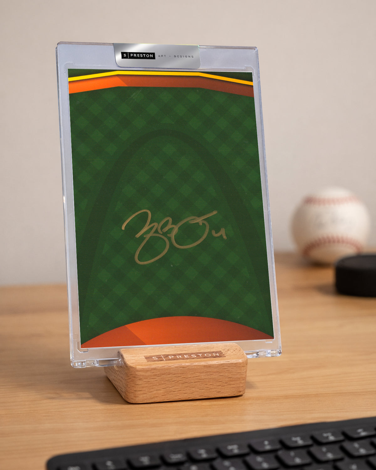 Minimalist Busch Stadium  - Yadier Molina Autograph Slab - Authenticated