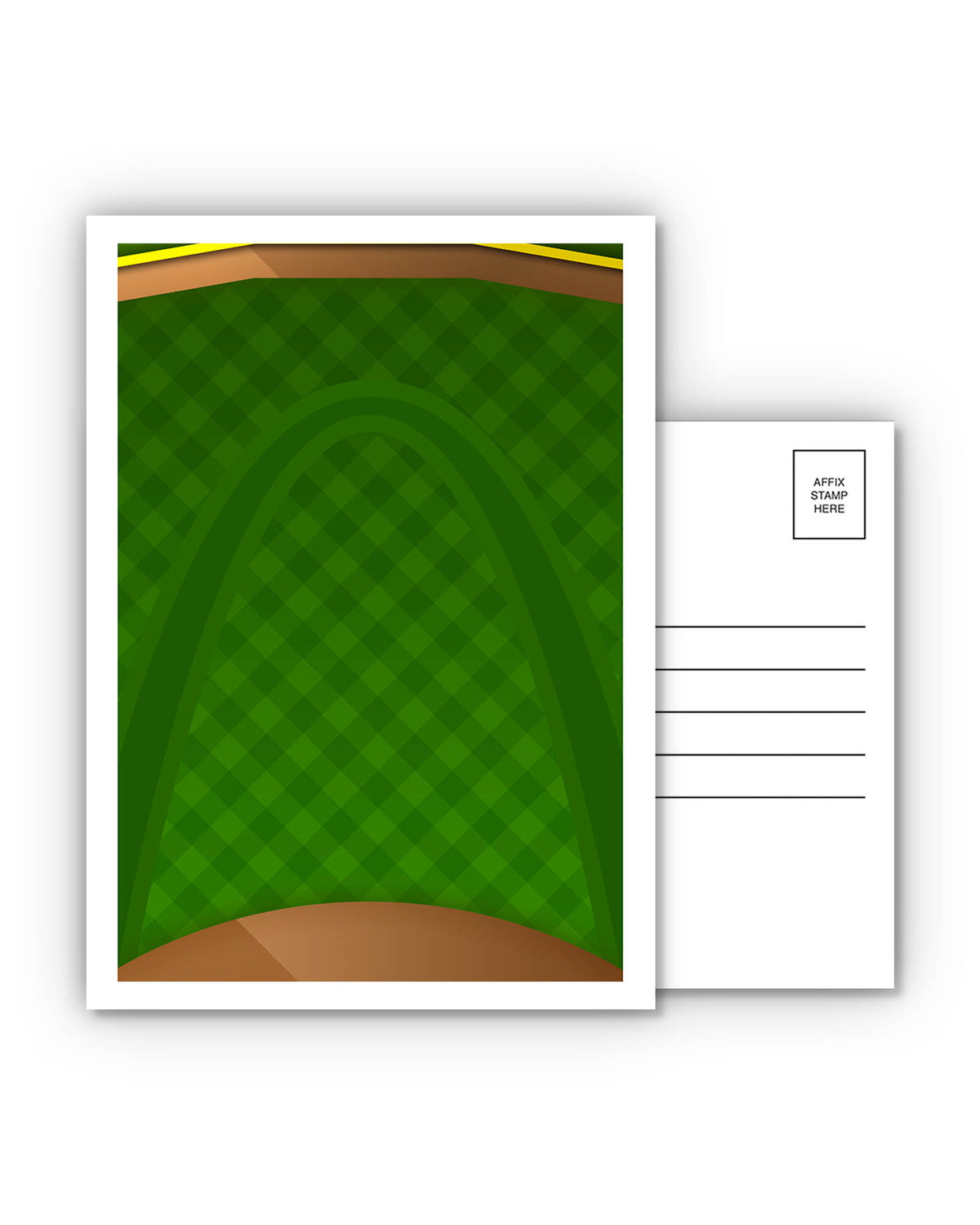 Minimalist Busch Stadium Postcard