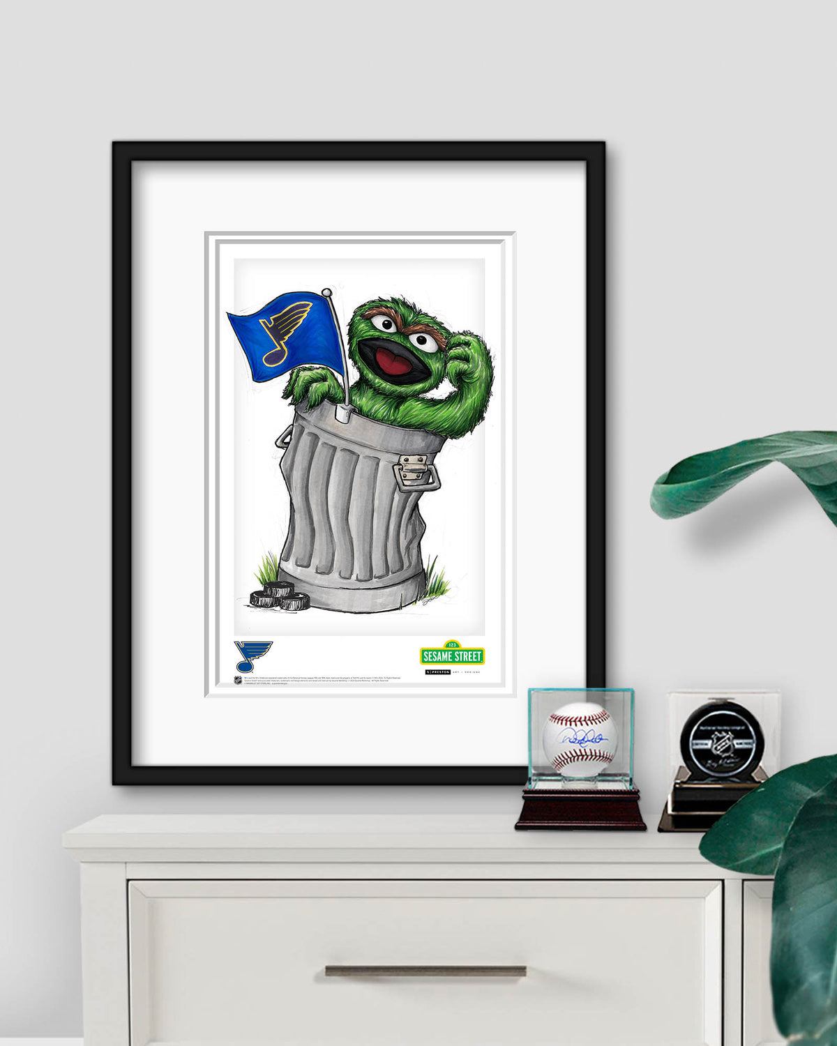 Oscar Rep Your Colours x NHL Blues Limited Edition Art Print